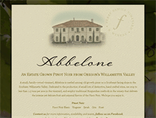 Tablet Screenshot of abbelonewine.com